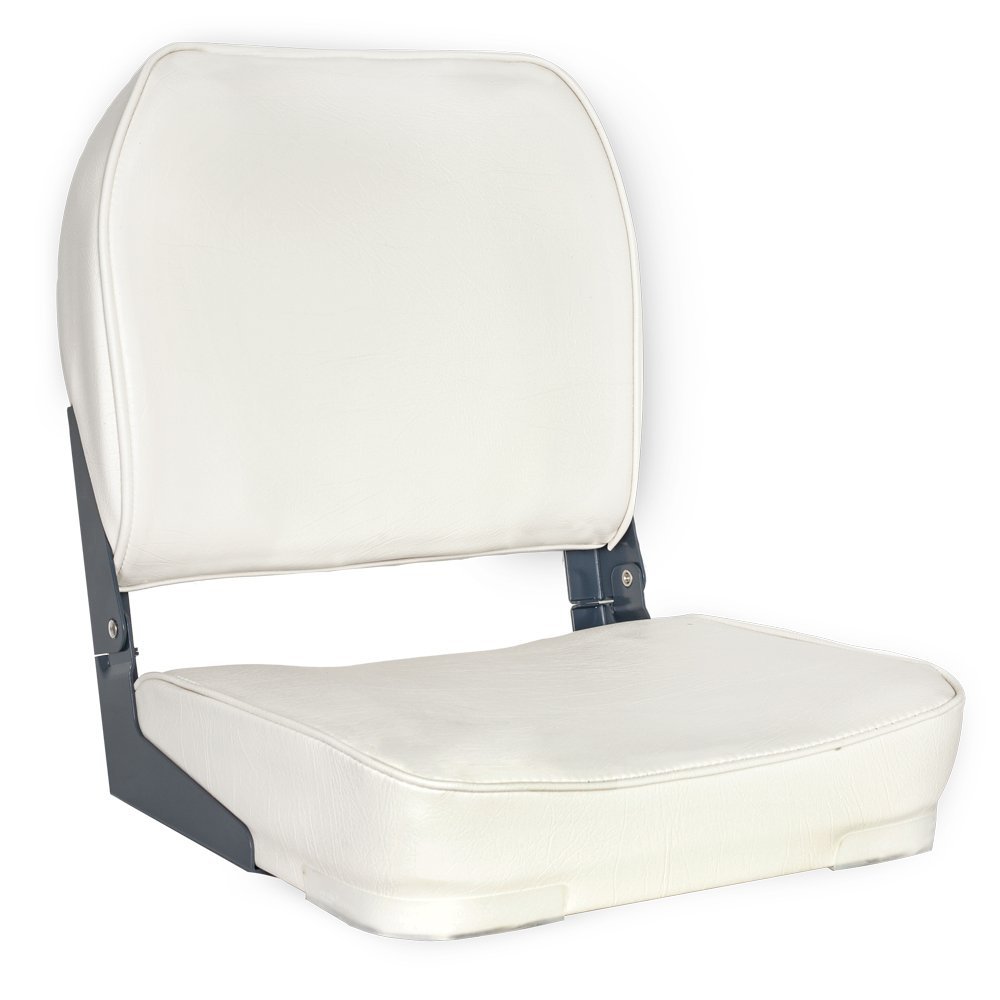 Oceansouth Deluxe folding boat seat (White) fishing folding chair accessories kayak boat seats seat covers back pack canoe paddle board waterproof cushions boating swivel chairs jon bench