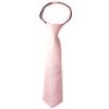 Spring Notion Boys' Pre-tied Satin Zipper Necktie - Adjustable Ties for Kids, X-Large, Blush Pink view 1