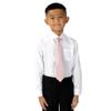 Spring Notion Boys' Pre-tied Satin Zipper Necktie - Adjustable Ties for Kids, X-Large, Blush Pink view 3