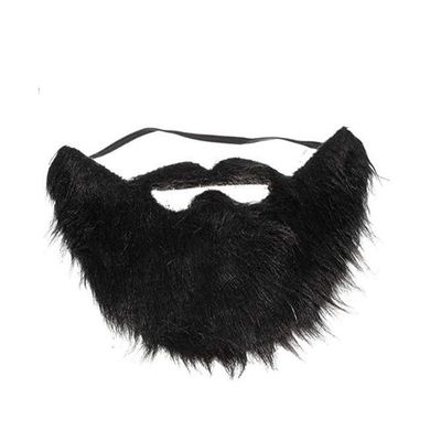 BinaryABC Fake Beard and Mustache,Halloween Costume Party Festival Supplies (Black)