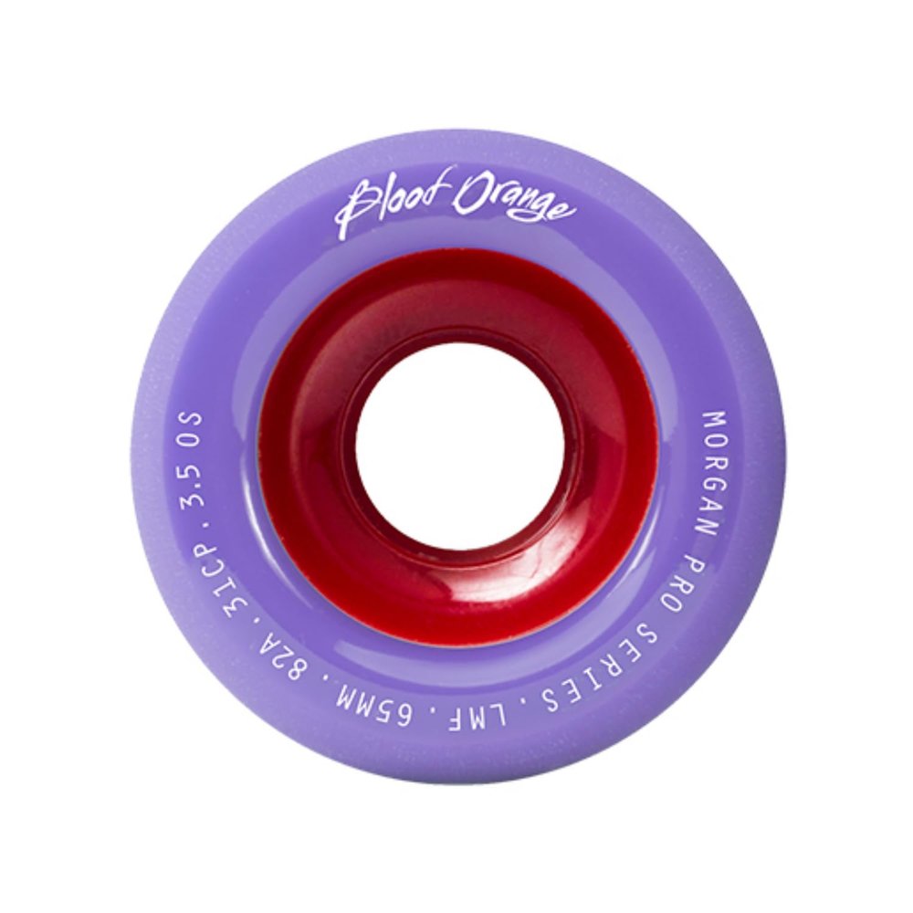 Blood Orange Morgan 65mm Longboard Wheel for Sliding, Surfskate, Cruising, Electric Skateboard, Freeride, LDP. (82a - Lavender)
