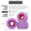 Blood Orange Morgan 65mm Longboard Wheel for Sliding, Surfskate, Cruising, Electric Skateboard, Freeride, LDP. (82a - Lavender) view 2