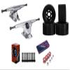 Cal 7 Longboard Flywheel 10.75" Axle Silver Truck Bearing 90mm Black Skateboard Wheels view 1