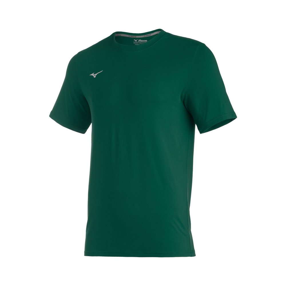 Mizuno Mens Comp Diamond Short Sleeve Crew Tee, Forest, US Medium