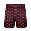 ACSUSS Men Adults Frilly Satin Boxers Shorts Silk Summer Sleep Bottom Underwear for Valentines Day Heart Print Black Large view 1
