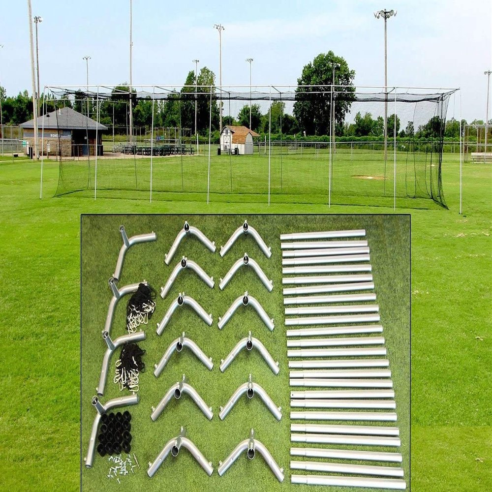 Cimarron Sports Outdoor Practice 70x12x12#24 Batting Cage & Frame Corners