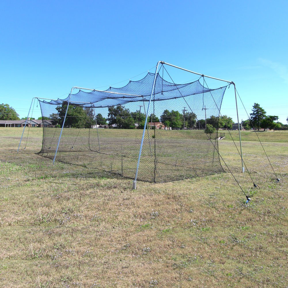 Cimarron Sports Twisted Polyethylene Batting Cage and Cable Frame - 60x12x10
