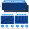 SYOURSELF Cooling Towels for Neck and Face, 4 Pack 40" x 12" Cooling Towel for Hot Weather, Soft Breathable Instant Cool Chilly Pad for Sports Golf Yoga Gym Athletes Camping Ice Towels(Dblue) view 2