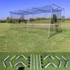 Cimarron Sports Outdoor #24 Batting Cage Twisted Polymer Netting and Frame Corners - 30'x12'x10' view 1