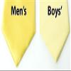 Spring Notion Boys' Pre-tied Satin Zipper Necktie - Adjustable Ties for Kids, X-Small, Yellow view 4