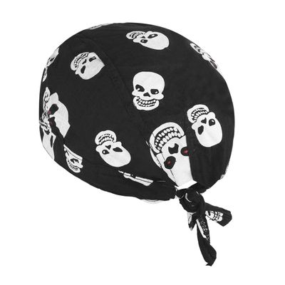 Sports Headwear Quickly Dry Cycling Bandana Headband Adjustable Pirate Headscarf UV Protection Wicking Balaclavas Skull Beanie Cap Hat Motorcycle Bike Cap Helmet Liner (Skeleton skull #1, 1 Pc)