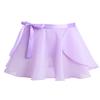 Alvivi Kids Girls Team Basic Long Sleeve Gymnastics Ballet Dance Leotard with Wrap Skirt Tutu Dress Long sleeves Lavender 3-4 Years view 3