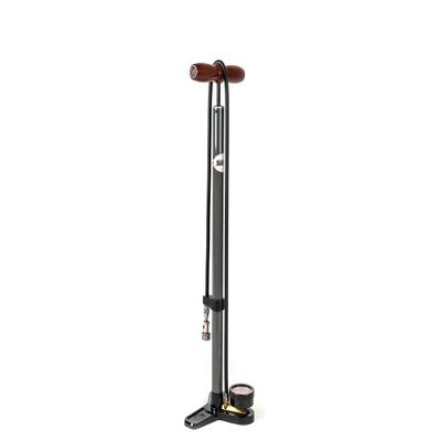 SILCA Pista Plus Bicycle Tire Pump | 120psi max Pressure, 2.5" Gauge | Presta & Schrader Valve | Durable Hose | High Performance | Bike Floor Pump