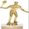 Crown Awards Badminton Trophies - 6" Male Badminton Sports Trophy Customized 10 Pack Prime view 1