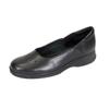 24 Hour Comfort Heather (1034) Women's Wide Width Casual Leather Dress Skimmer Flats Black 6 view 1