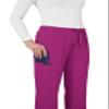 KOI Basics Women's Holly Cargo Scrub Pants, 8 Pockets, Drawstring Waist Azalea Pink XX-Small view 3