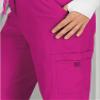 KOI Basics Women's Holly Cargo Scrub Pants, 8 Pockets, Drawstring Waist Azalea Pink XX-Small view 4