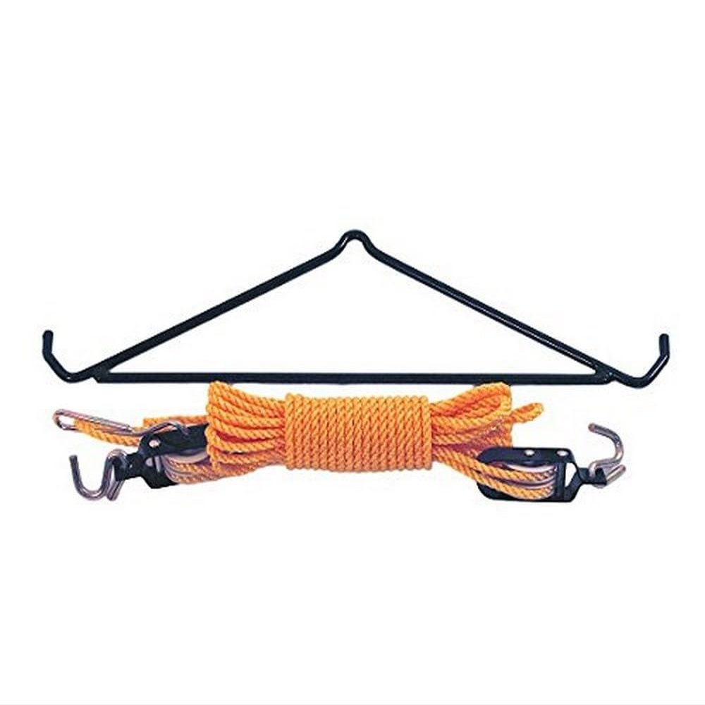 Rivers Edge RE786 Game Gambrel with Hoist, Perfect for Hanging Large Game, No Need to Tie Off, 22" Wide Gambrel, 3/8" Rod Stock