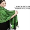 Achillea Women's Two Tone Vintage Jacquard Paisley Pashmina Shawl Wrap Scarf (Kelly Green) view 3