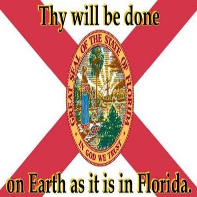 Wholesale Lot of 6 Thy Will Be Done On Earth As in Florida Decal Bumper Sticker
