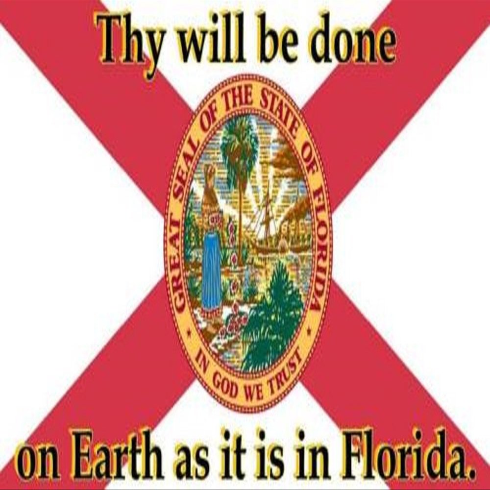 Wholesale Lot of 6 Thy Will Be Done On Earth As in Florida Decal Bumper Sticker