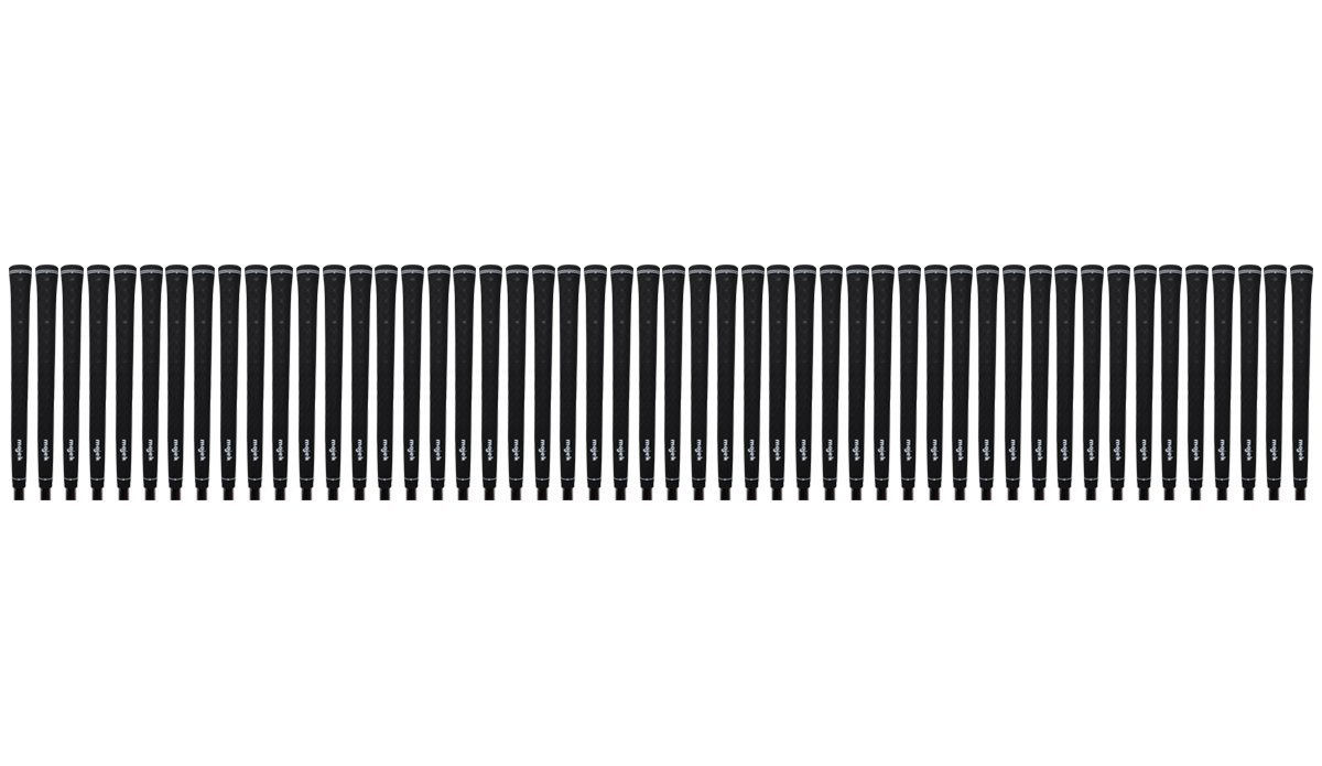 200 pcs - Majek Tour Pro Black Standard Golf Grips