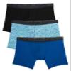 Fruit of the Loom mens Breathable Cotton Boxer Briefs (Regular & Big Man) Underwear, Regular Leg - Micro Mesh 3 Pack Prints, XX-Large US view 1