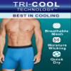 Fruit of the Loom mens Breathable Cotton Boxer Briefs (Regular & Big Man) Underwear, Regular Leg - Micro Mesh 3 Pack Prints, XX-Large US view 3