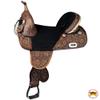 HILASON Treeless Western Trail Barrel Racing American Leather Saddle Dark Brown | Horse for Horses view 2