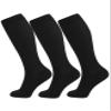 +MD 3 Pairs Compression Socks for Women & Men, 15-20mmHg Soft Support Cushion Scoks for Pregnant Nurses Travel 13-15 Black view 1