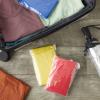 Juvale Disposable Rain Ponchos for Adults - Packable Travel Poncho - Waterproof Hooded Design - Festival Essentials - 50 Pack, 50 x 40 in, Rainbow & Clear view 4