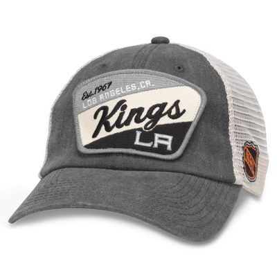 AMERICAN NEEDLE Ravenswood Officially Licensed NHL Team Mesh Hat, Los Angeles Kings, Ivory/Charcoal (43422A-LAK)