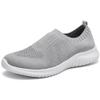 konhill Women's Walking Tennis Shoes - Lightweight Athletic Casual Gym Slip on Sneakers 9.5 US L.Gray view 1