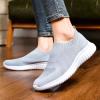 konhill Women's Walking Tennis Shoes - Lightweight Athletic Casual Gym Slip on Sneakers 9.5 US L.Gray view 3