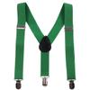 Baby Boys First Birthday Adjustable Y Back Elastic Clip Suspenders Cake Smash Outfit Tuxedo Pre-tied Bloomers Bowtie set Z# Green view 3