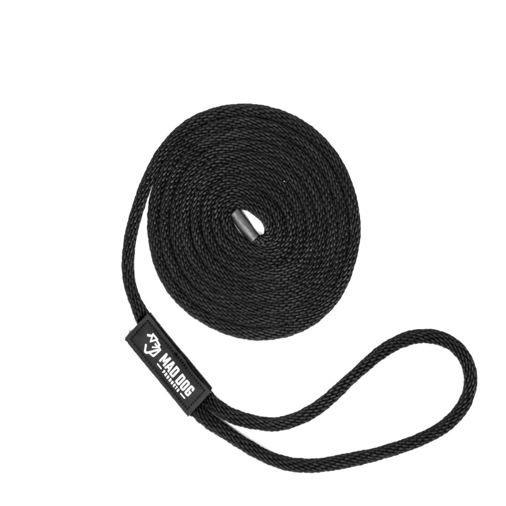 Solid Braid Nylon Dock Line - Black, 1/2" x 20'