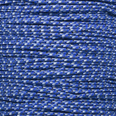 PARACORD PLANET | 275 LB Paracord Breaking Strength Tactical 5-Strand 3/32 (2.38) Thickness Parachute Cord Rope | 100 FT Hanks - Bucky Blue Camo