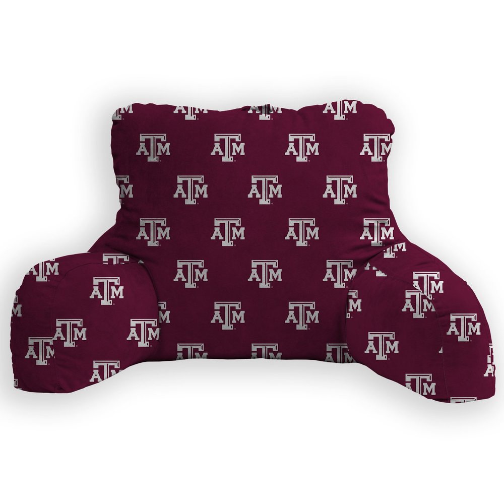 Pegasus Sports NCAA Microplush Back Rest Lounge Pillow, Texas A&M Aggies