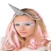 Amscan 8401136 Silver Glitter Unicorn Horn view 1