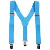 Baby Boys First Birthday Adjustable Y Back Elastic Clip Suspenders Cake Smash Outfit Tuxedo Pre-tied Bloomers Bowtie set Z# Light Blue view 3