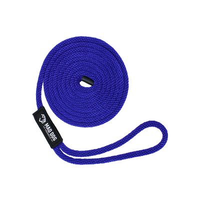Solid Braid Nylon Dock Line - Purple, 1/2" x 20'