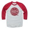 500 LEVEL Ozzie Smith 3/4 Sleeve T-Shirt (Baseball Tee, X-Small, Red/Ash) - Ozzie Smith Ball R view 1