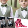Spotlight Hosiery Junior Kids Cute Dress Socks, Black/Orange Dots, 1 Pair view 2