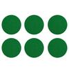 Kasteco 6 Pack Self Adhesive Air Hockey Mallet Felt Pads, Green,74mm view 1