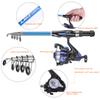 Leo Light Weight Kids Fishing Pole Telescopic Fishing Rod and Reel Combos with Full Kits Lure Case and Carry Bag for Youth Fishing and Beginner 130CM (Rod and Reel Combos with Full Kits and Carry Bag) view 2