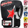 Farabi Boxing Gloves Kids Junior Muay Thai Kick Boxing Training MMA Punching Bag (6OZ, Black Star) view 1