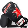 Farabi Boxing Gloves Kids Junior Muay Thai Kick Boxing Training MMA Punching Bag (6OZ, Black Star) view 3
