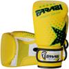 Farabi Boxing Gloves Kids Junior Muay Thai Kick Boxing Training MMA Punching Bag (6OZ, Yellow Star) view 3