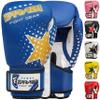 Farabi Boxing Gloves Kids Junior Muay Thai Kick Boxing Training MMA Punching Bag (6OZ, Blue Star) view 1