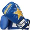 Farabi Boxing Gloves Kids Junior Muay Thai Kick Boxing Training MMA Punching Bag (6OZ, Blue Star) view 3